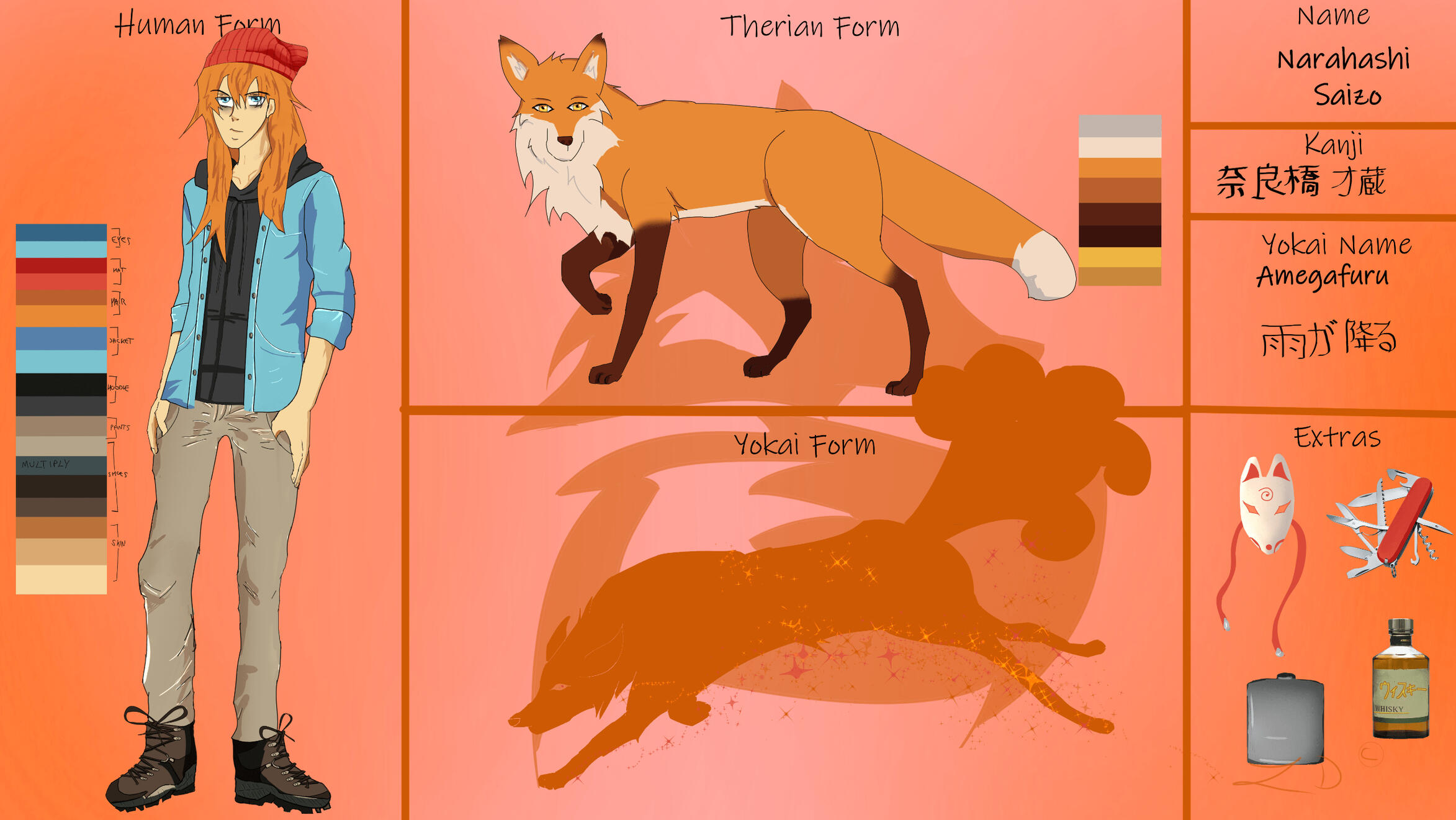 Saizo (Yōkai Illusion) - Early Concept Sheet