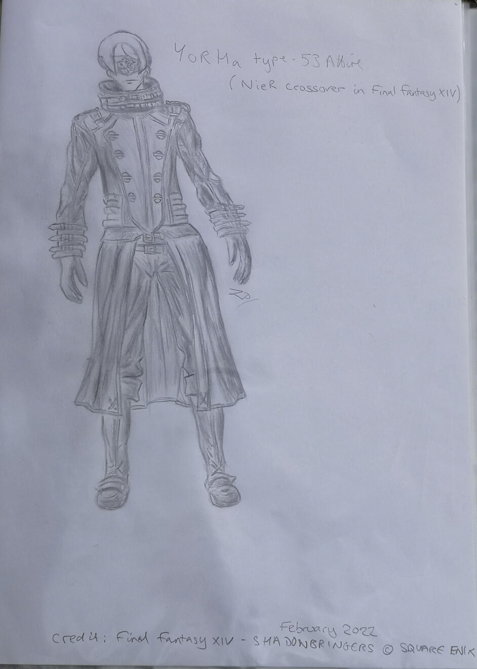 YoRHa Attire - Final Fantasy XIV Shadowbringers Study