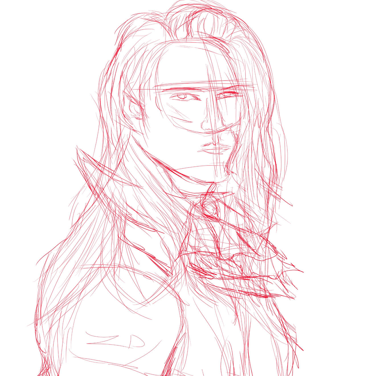 Rough Idea Unfinished Character - Rihaell Van Mourik