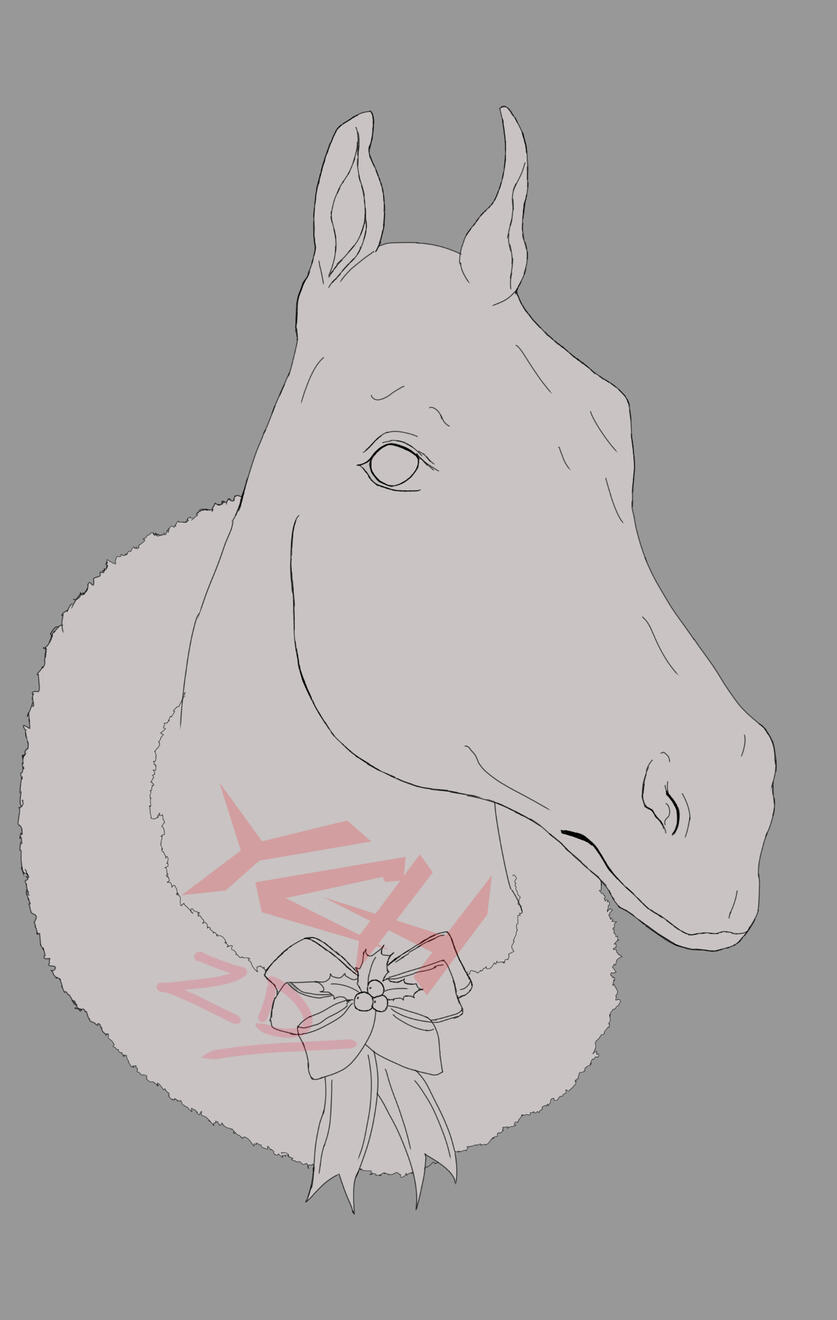 Christmas Horse - Your Character Commission base